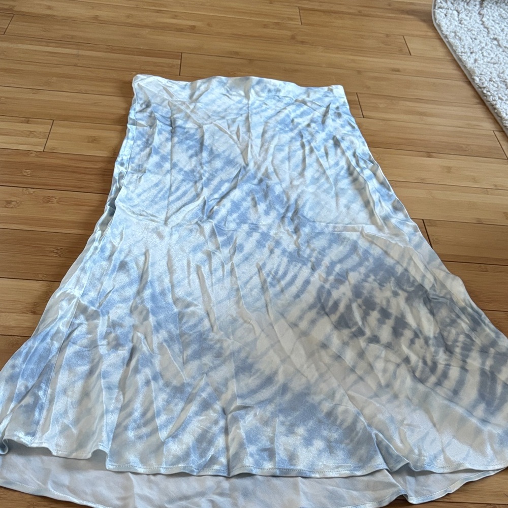Rails Sky Blue and White A-Line Skirt
